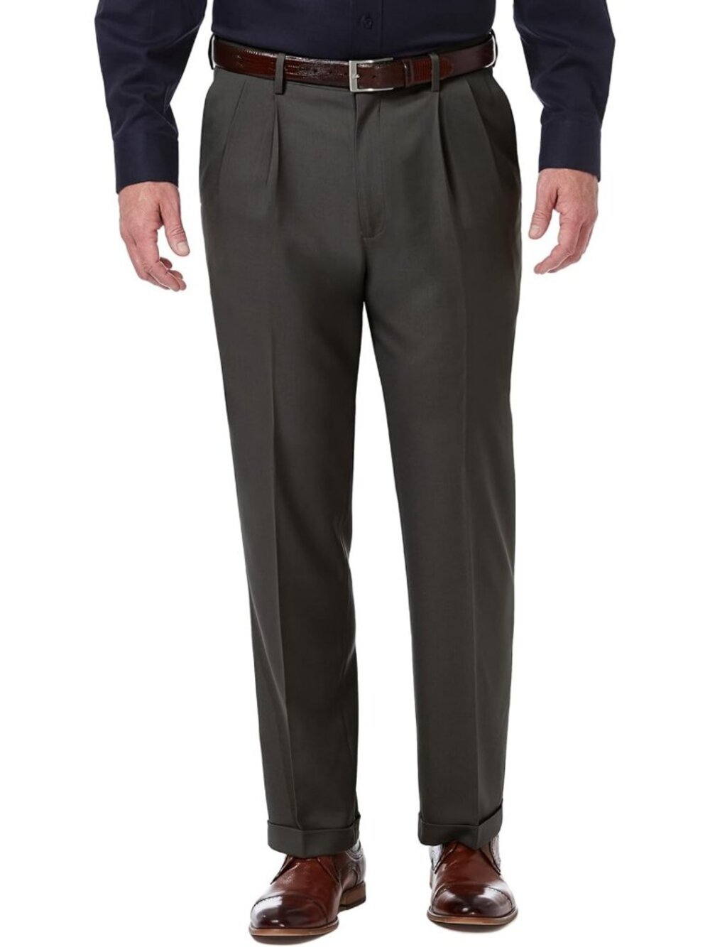 Classic Fit Pleated Comfort Dress Pants for Men - Premium Quality, Versatile